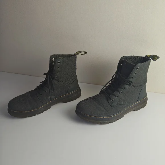 Dr. Martens Dark Olive Lace-Up Combat Boots - Picture 7 of 8